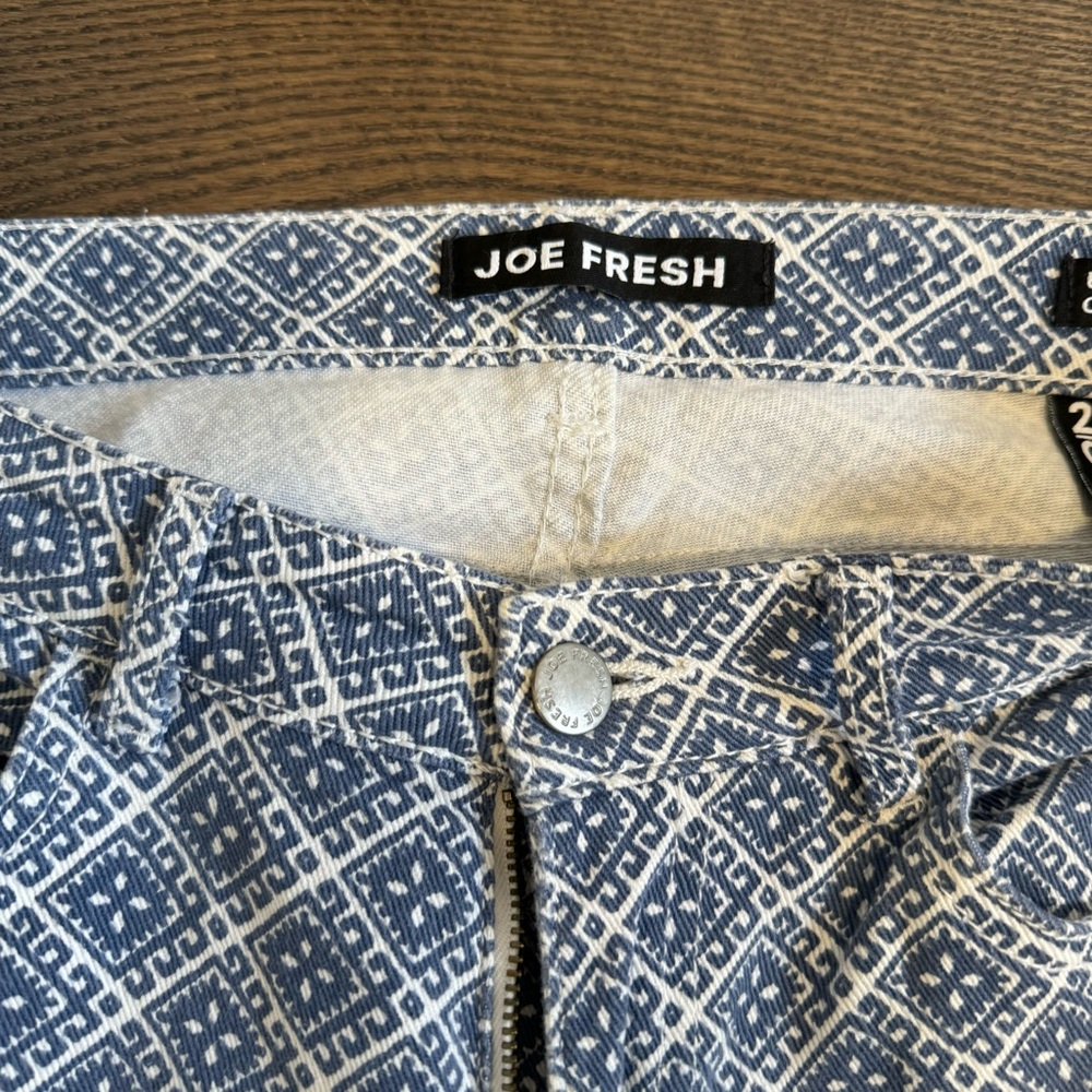 Joe Fresh Blue Patterned Jeans - Picture 4 of 5